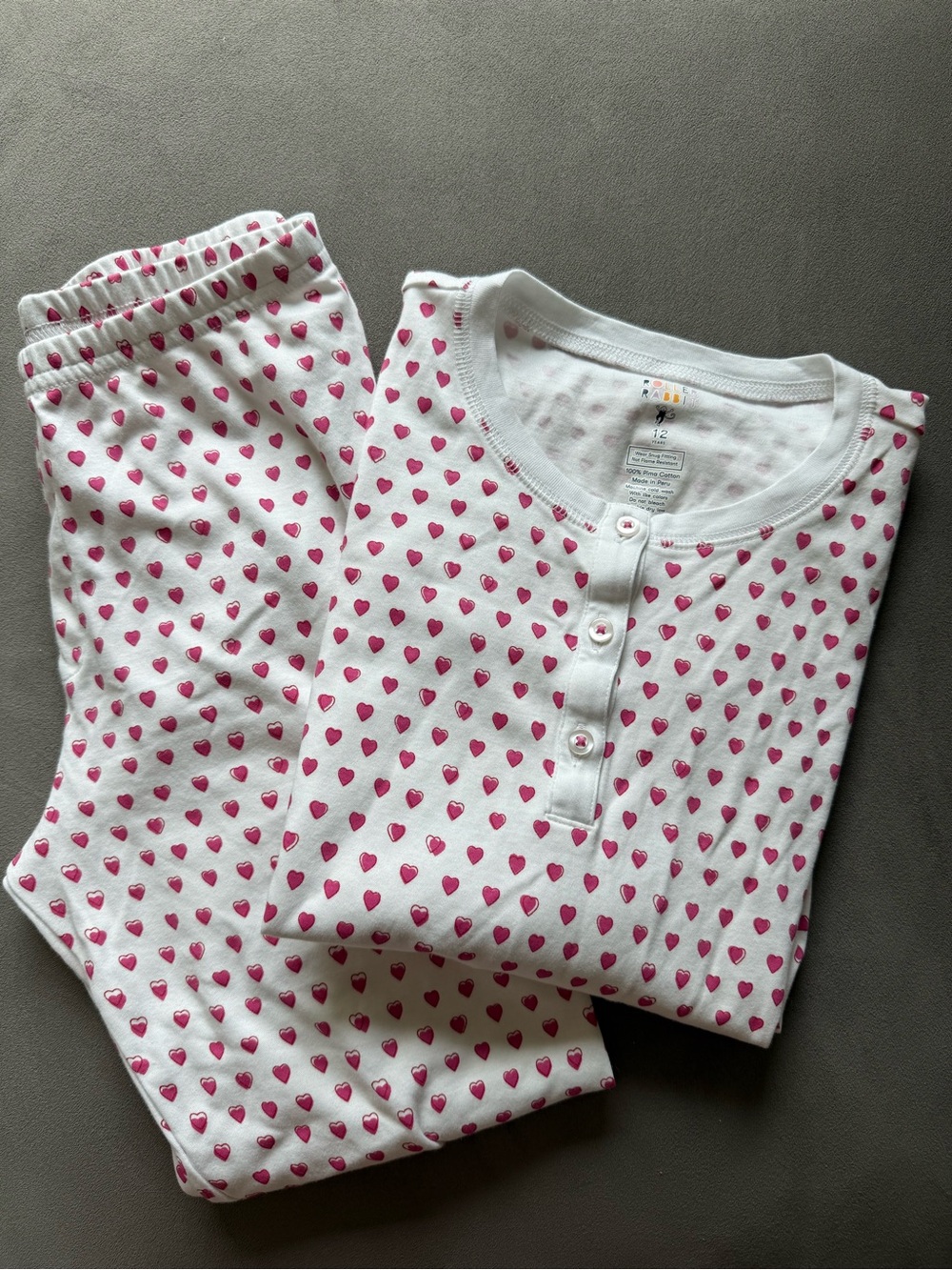 Roller Rabbit Girls Hearts Pajama Set